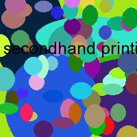 secondhand printing machinery